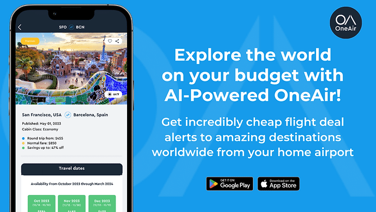 explore the world on a budget with OneAir